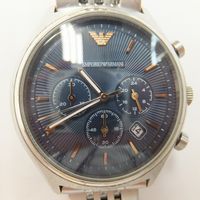 EMPORIO ARMANI（エンポリオアルマーニ）メンズ腕時計クロノグラフ　AR1974　ガラス交換後